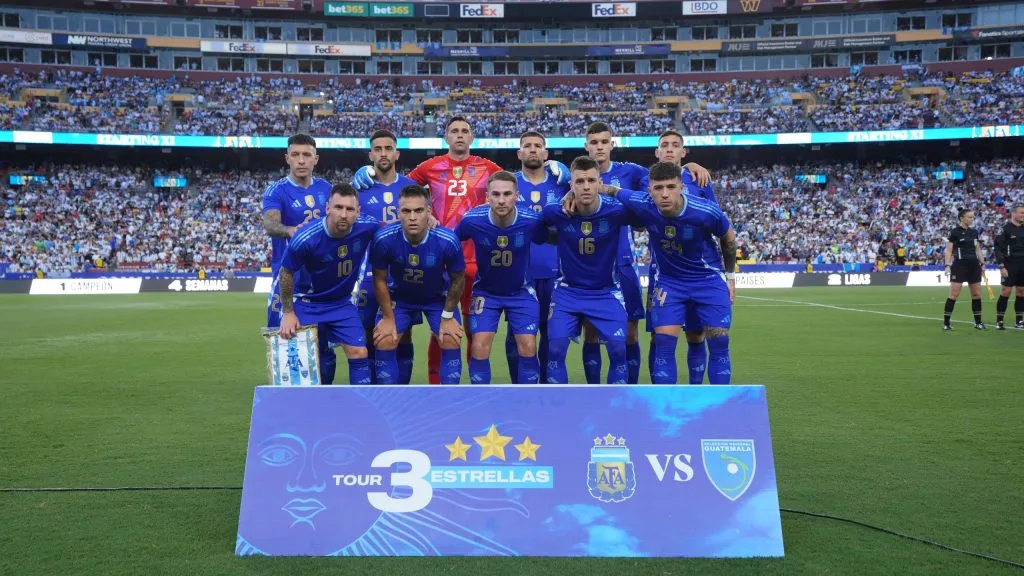 La Selección Argentina goleó a Guatemala, último XI inicial antes de la Copa América.