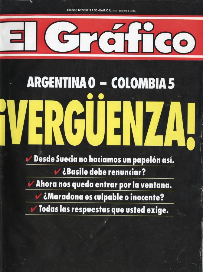 Una tapa histórica de El Gráfico. Foto web.