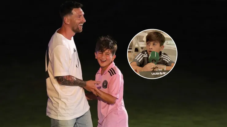 Thiago Messi dio su primera entrevista junto a Benjamin Suarez