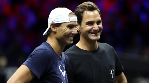 Rafael Nadal y Roger Federer, leyendas del tenis.