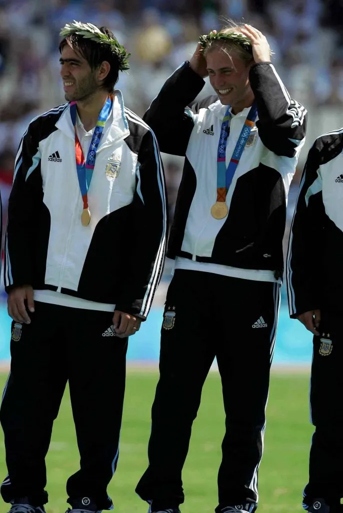 Cesar Delgado y Luciano Figueroa en Atenas 2004. (Foto: IMAGO).