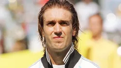 Gabriel Batistuta mostró que disfrutó una jornada de golf junto al neerlandés Ronald De Boer.