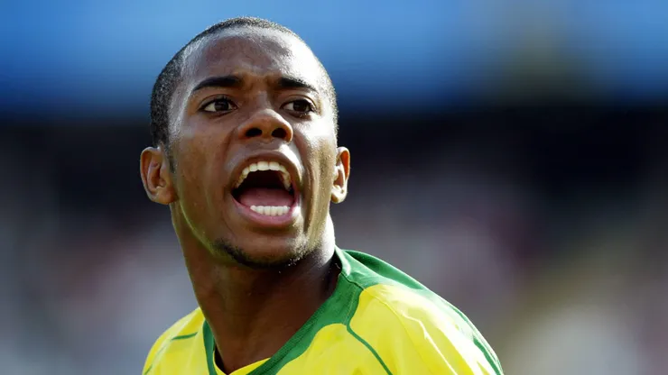 Robinho con la Selección de Brasil