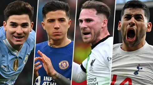 Julián Álvarez, Enzo Fernández, Alexis Mac Allister y Cristian Romero, entre los mejores cotizados de la Premier League.