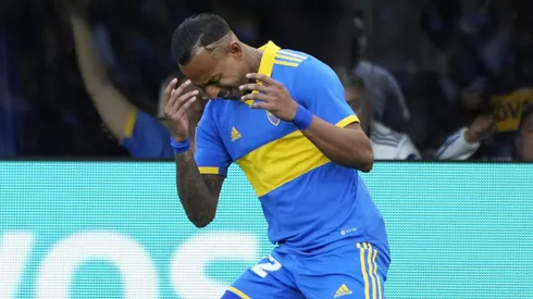 Festejo de Sebastian Villa - Boca Juniors vs Independiente - Torneo de la LPF 2022 - 23 de octubre de 2022 - Fecha 27 - Estadio Alberto J. Armando - La Bombonera - Foto: Javier Garcia Martino - Photogamma *** Sebastian Villas celebration Boca Juniors vs Independiente LPF Tournament 2022 October 23, 2022 Date 27 Alberto J Armando La Bombonera Stadium Photo Javier Garcia Martino Photogamma