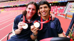 Messi y el Kun fueron Oro en Beijing 2008.