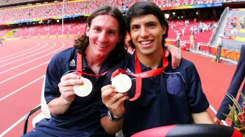 Messi y el Kun fueron Oro en Beijing 2008.
