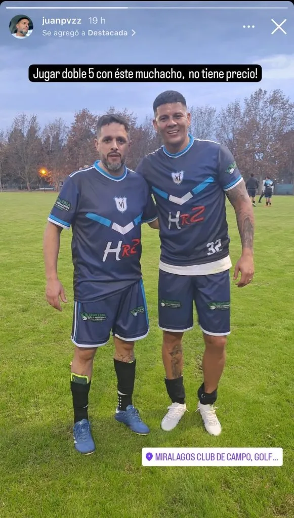 Una de las fotos que se viralizó de Marcos Rojo.