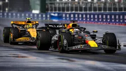 Verstappen le ganó un mano a mano brutal a Norris.