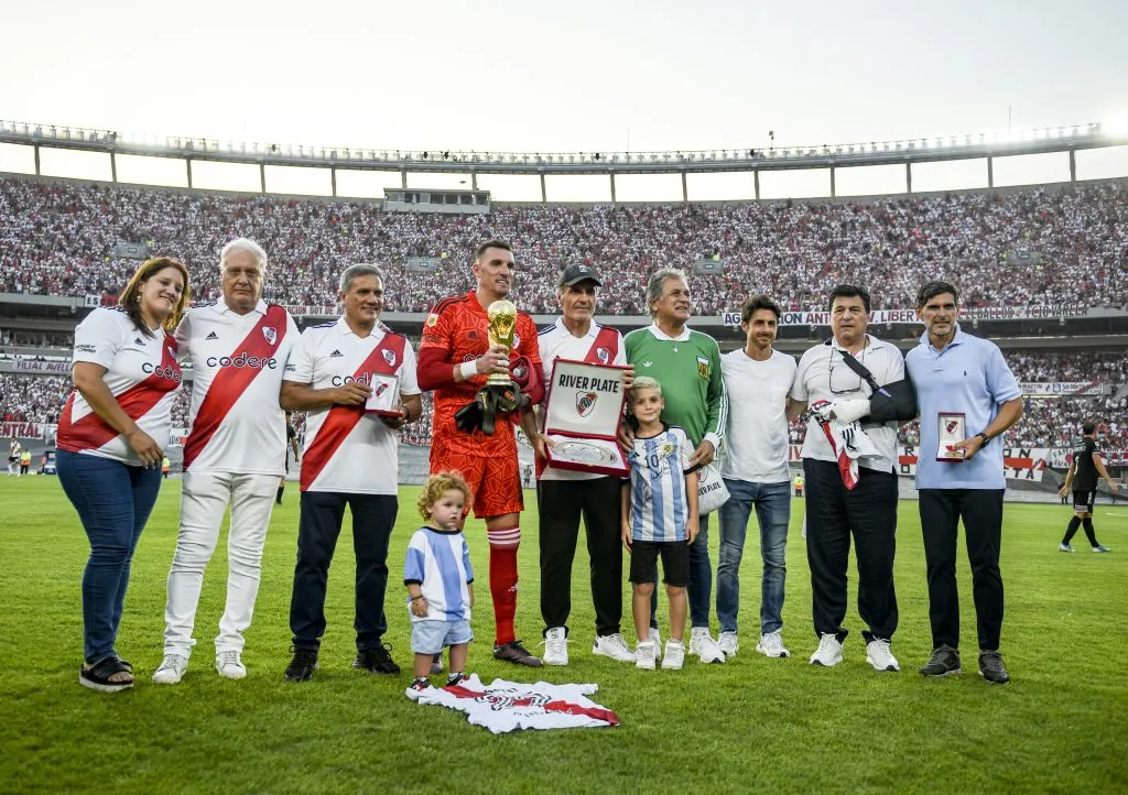 Fillol participó del reconocimiento de River a los campeones del mundo. (Foto: Getty)