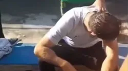 Así quedó Yllana tras el incidente.