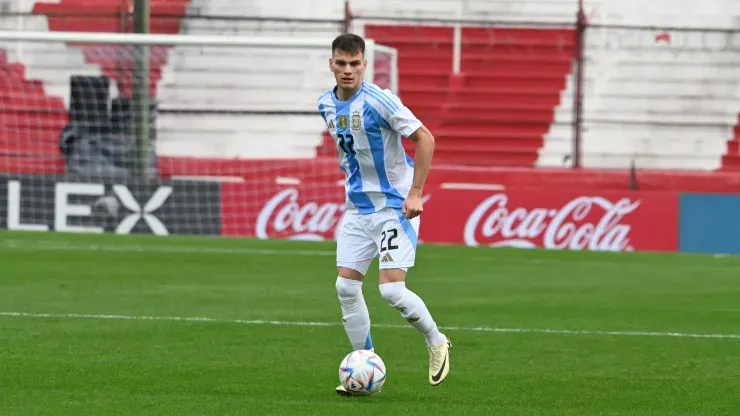 Zenón la rompió con la Sub 23. (Foto: Prensa AFA).