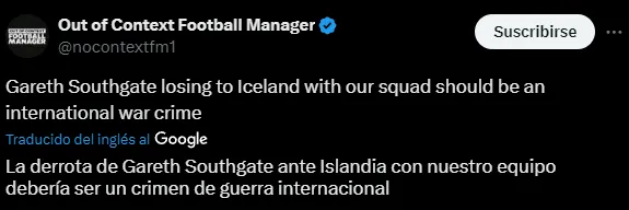 Las críticas a Southgate (Twitter).