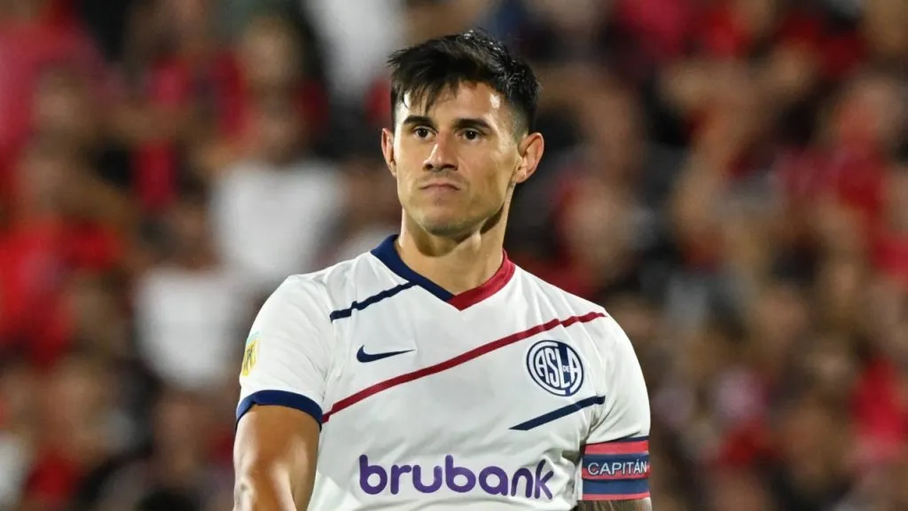 Adam Bareiro, delantero paraguayo de San Lorenzo.