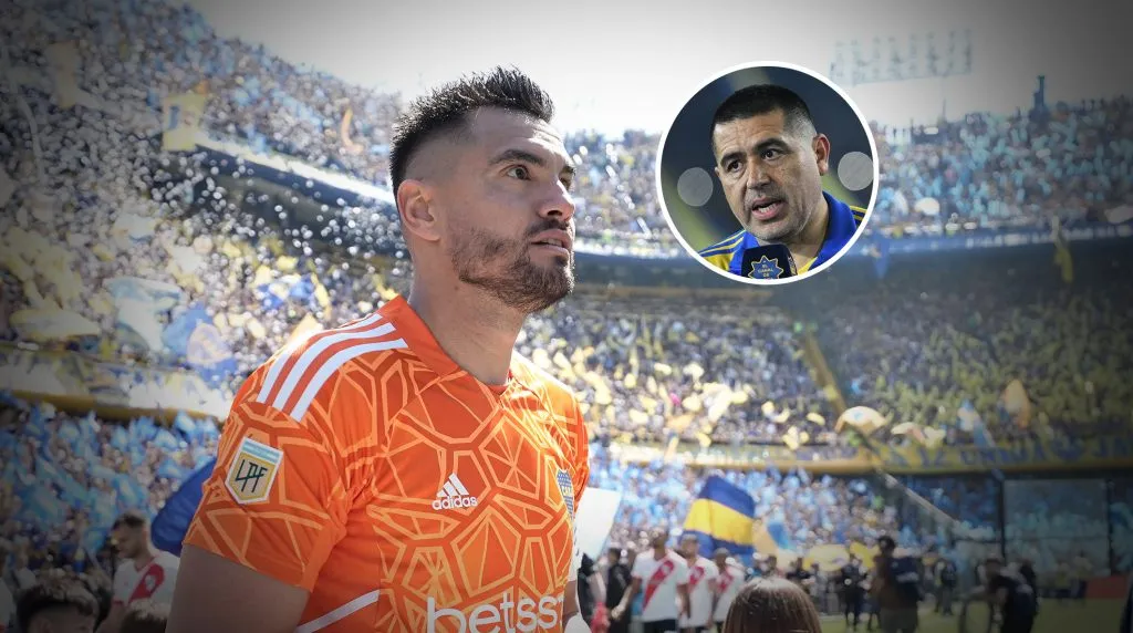 Sergio Romero y Juan Román Riquelme. (Foto: IMAGO)