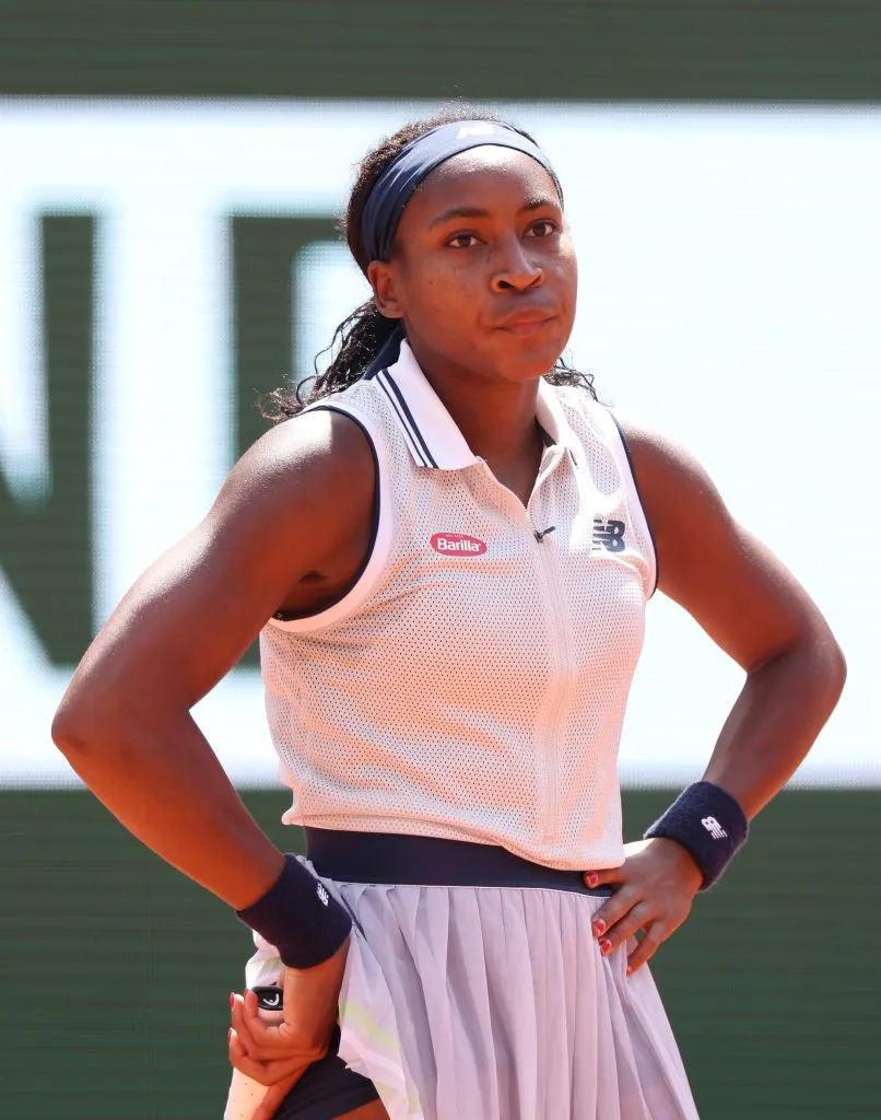 La decepción de Gauff. (Foto: Getty).