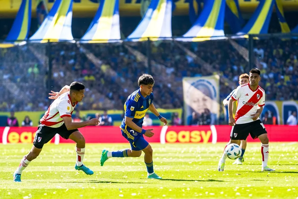 Pity sumó minutos en el Superclásico de la Copa de la Liga 2023 en la Bombonera. (Foto: IMAGO).