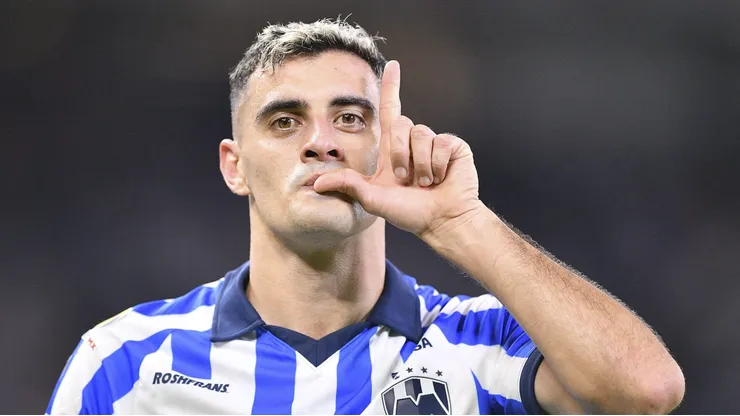 Germán Berterame, delantero de Rayados de Monterrey.