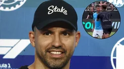 El fuerte enojo del Kun Agüero tras una patada en un torneo en Estados Unidos