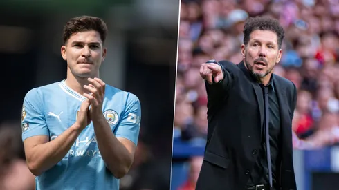 Diego Simeone piensa en Julián Álvarez para compartir delantera con Antoine Griezmann.