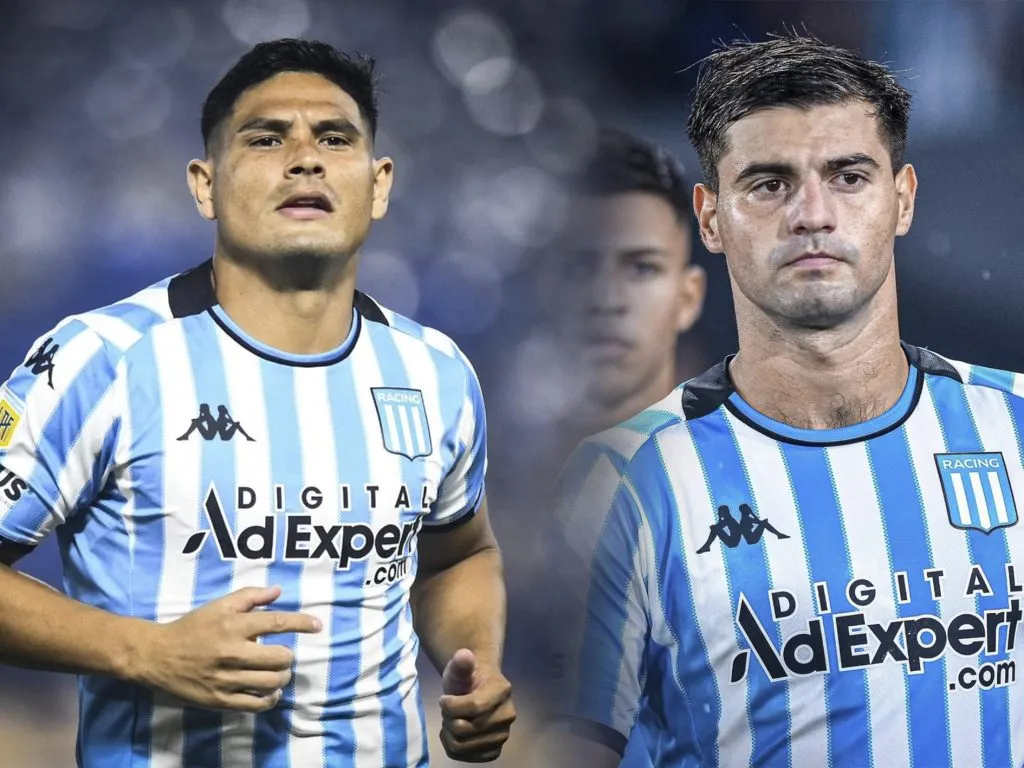 Maxi Salas y Santiago Sosa, de los mejores jugadores de Racing.
