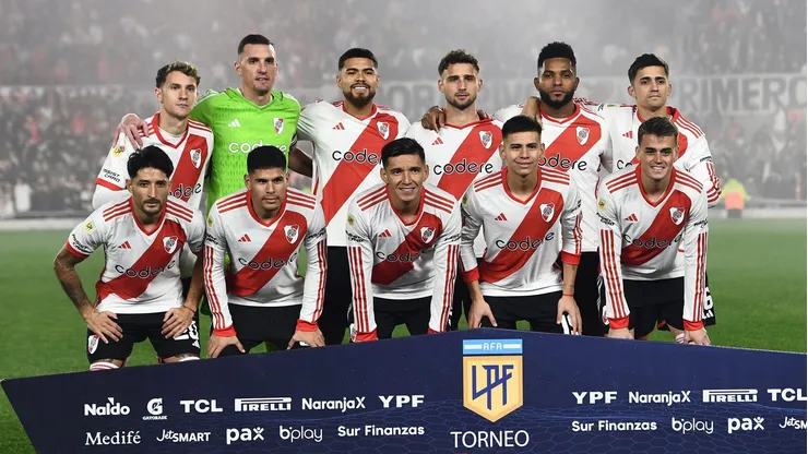 Los once de River que arrancaron el último partido.