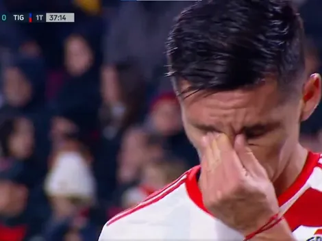El llanto desconsolado de Matías Kranevitter tras lesionarse en River vs. Tigre