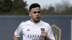 Gonzalo Maroni entrenándose en Boca.