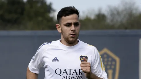 Gonzalo Maroni entrenándose en Boca.