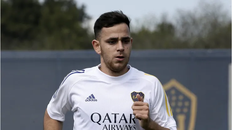 Gonzalo Maroni entrenándose en Boca.