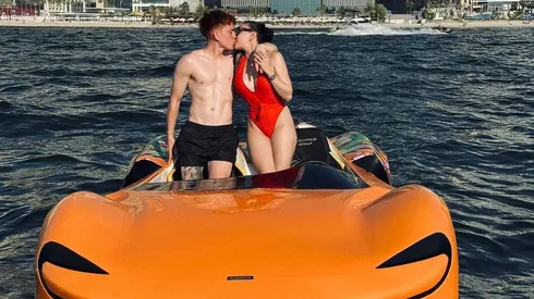 El Colo Barco llamó la atención con un nuevo tatuaje junto a su novia