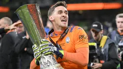 Juan Musso, campeón de la Europa League con Atalanta.