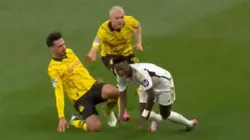 Vinícius Júnior se inventó una insólita falta.