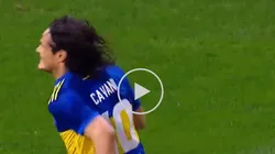 VIDEO | El alucinante golazo de Cavani para que Boca le gane a Banfield