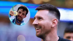 Messi felicitó al Maligno Torres.