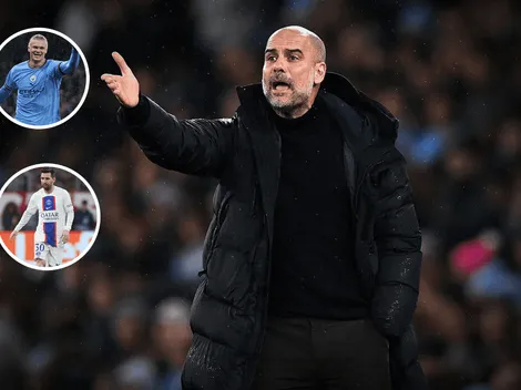Guardiola sorprendió a todos nombrando a Messi en una frase sobre Haaland