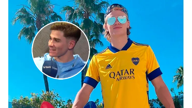 La reacción de Julián cuando Haaland le dijo que era de Boca: "Va a estar difícil"