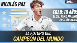 El futuro del Campeón del Mundo: Nico Paz, la joya del Real Madrid que ilusiona a Argentina