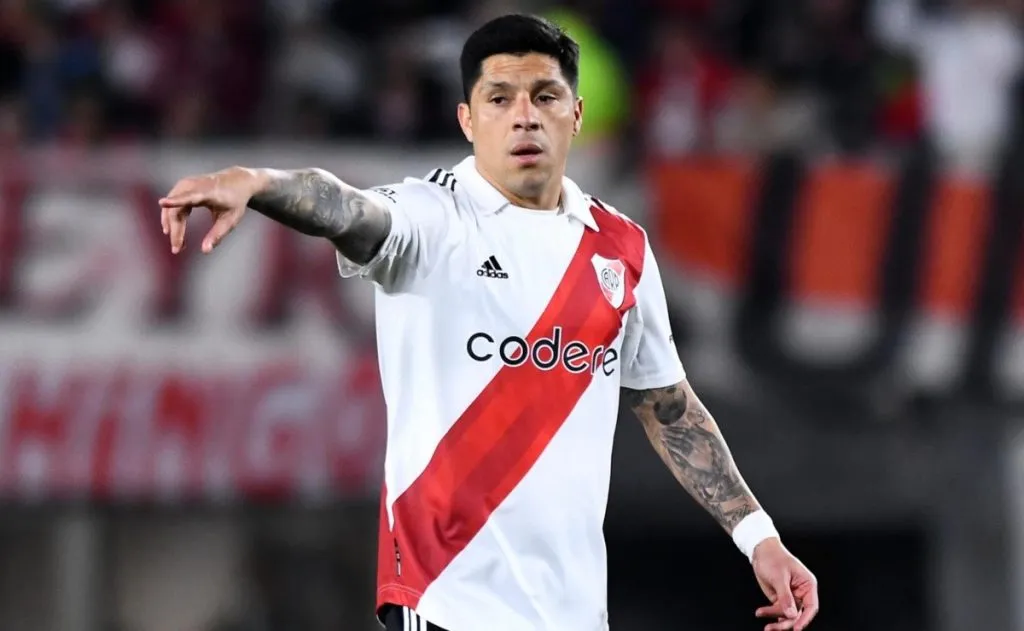 Enzo Pérez durante su paso por River.