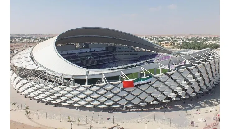 El Estadio Hazza bin Zayed, donde jugarán Boca y Racing.