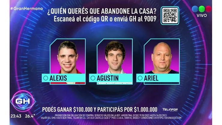 ENCUESTA: ¿Quién querés que abandone la casa de Gran Hermano?