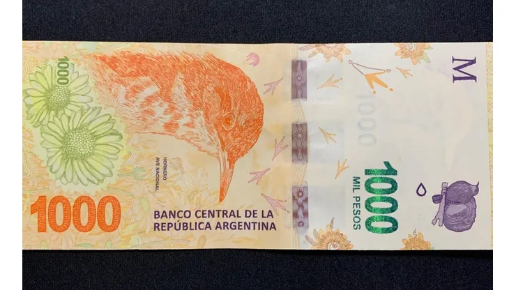 Por un error de impresión hay billetes de 1000 pesos que valen mucho dinero.