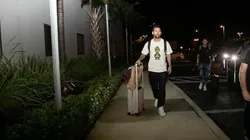 Lionel Messi llegó a Estados Unidos para la gira con Argentina.