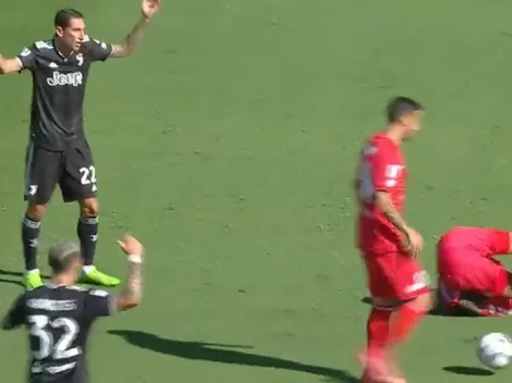 VIDEO | Ningún Ángel: el brutal codazo por el que Di María fue expulsado en la Juventus
