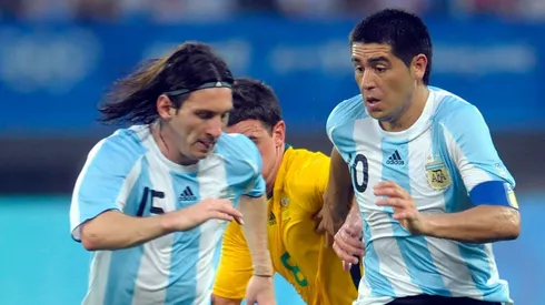El día que Messi y Riquelme jugaron juntos en su cumpleaños.