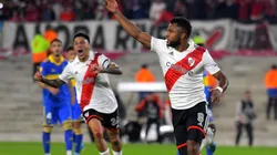 Miguel Borja le dio el triunfo a River en el Superclásico.