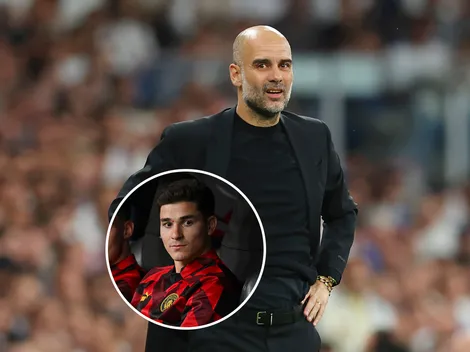 Guardiola volvió a hablar de Julián Álvarez tras dejarlo en el banco ante el Real Madrid