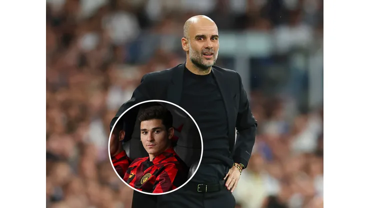 Guardiola volvió a hablar de Julián Álvarez tras dejarlo en el banco ante el Real Madrid