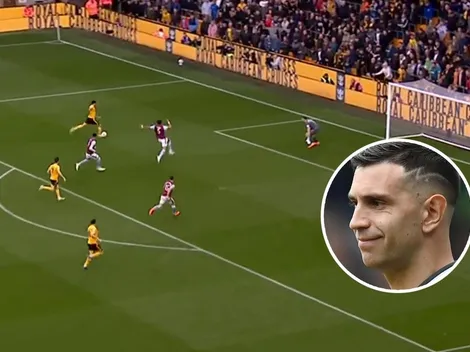 ¡Estás demente, Dibu! Atajadón de Emiliano Martínez y enojo con el línea