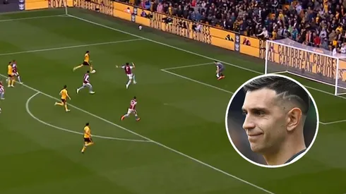 ¡Estás demente, Dibu! Atajadón de Emiliano Martínez y enojo con el línea